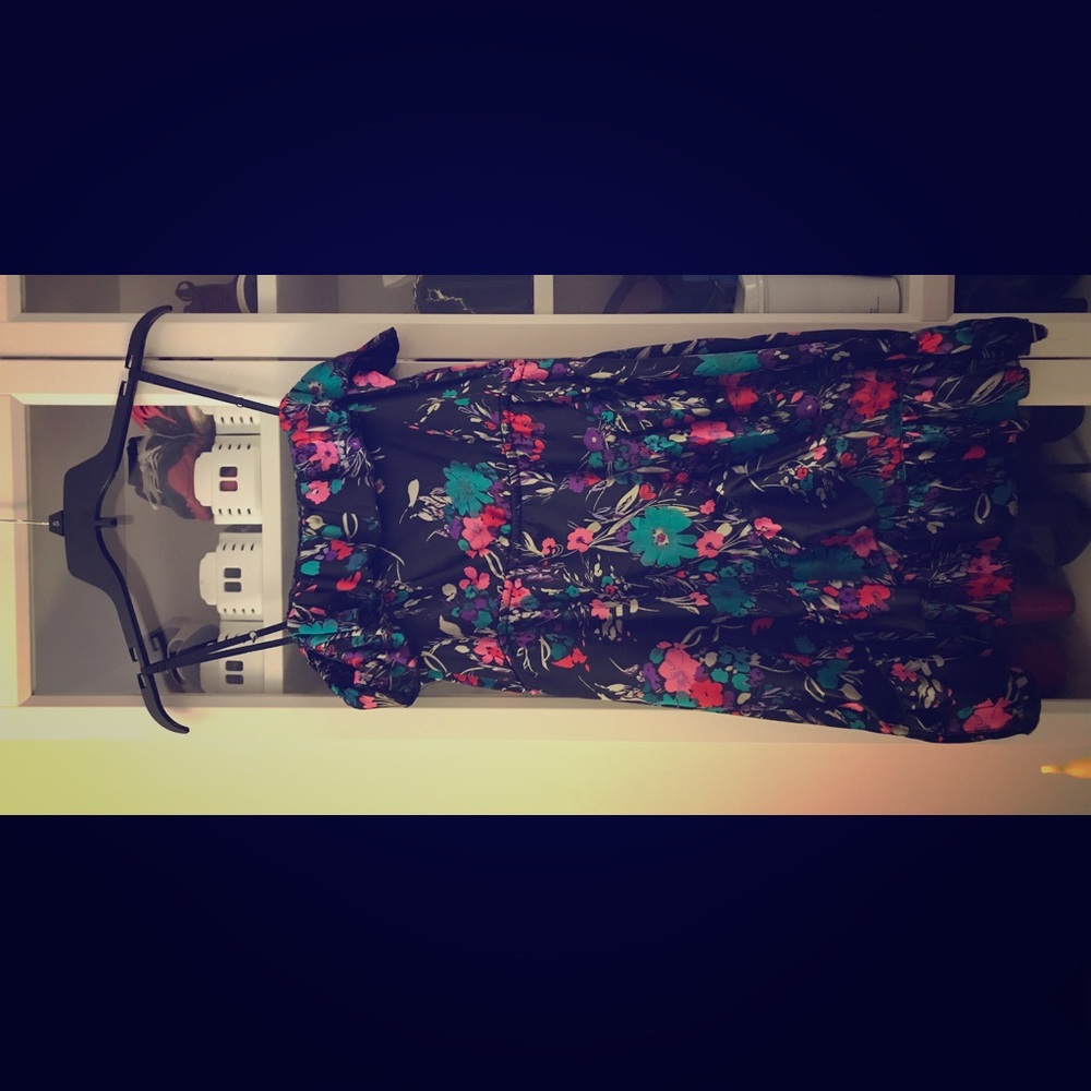 Forever21 Floral Adjustable Strap Dress